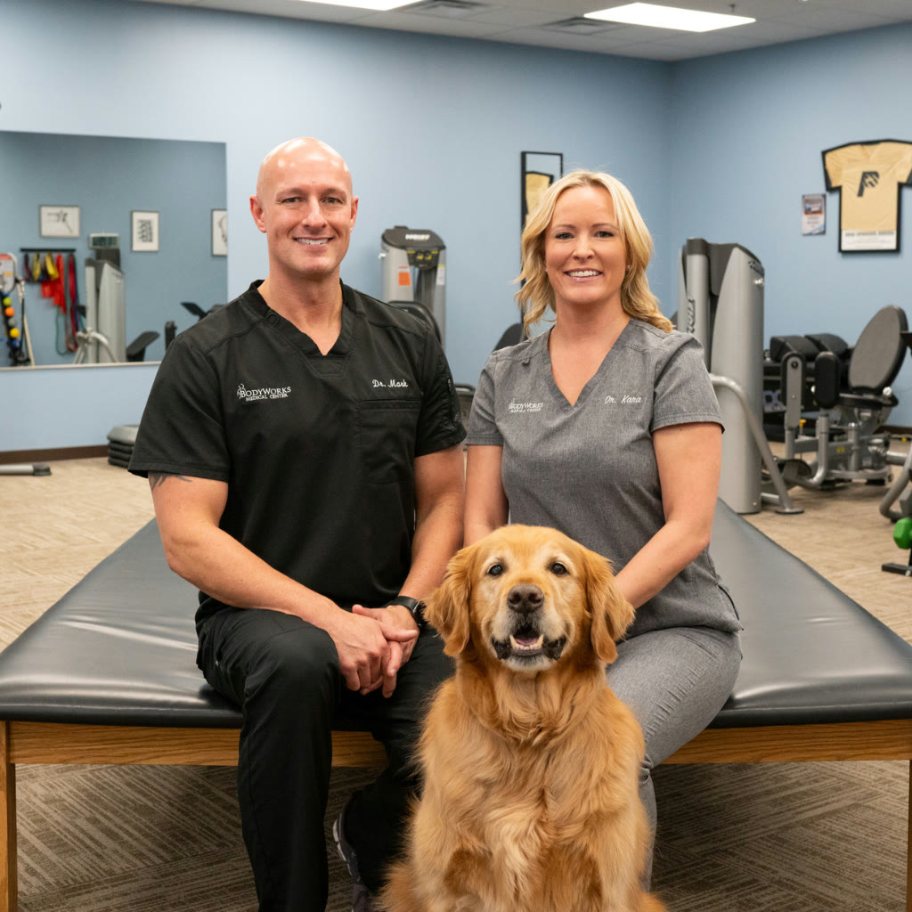 Dr. Mark Babinski and Dr. Kara Babinski, owners of BodyWorks Medical Center
